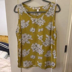 Yellow Floral Loft Tank